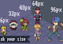 pixel art animation 2d pixel animation game ready sprite retro game art